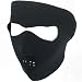 BLACK NEOPRENE WINTER FULL FACE MASK w NOSE MOUTH VENTS