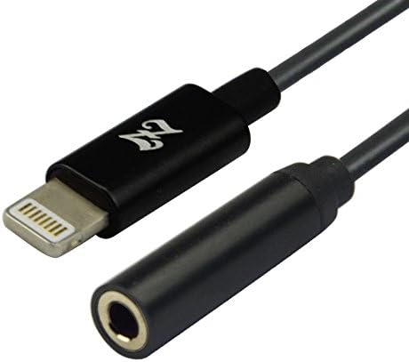 Lightning to 3.5mm Headphone Jack Adapter for iPhone 7/7 Plus, iPhone 7 Lightning Port to 3.5mm Female Audio Jack Headphone Cable Adapter.(Black)