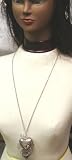 Multiple Sterling Silver and Glass Heart Shaped Ethnic Necklace and Earrings for Women and Teens