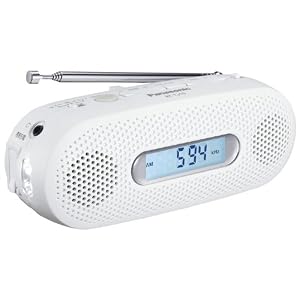 Panasonic FM/AM 2バンドレシーバー 手回し充電ラジオ ホワイト RF-TJ10-W