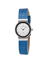 Skagen Womens 358XSSLI8A1 Blue/Mother of Pearl Stainless Steel Watch