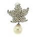 .925 Sterling Silver Designer Starfish Pendant with Pearl Drop