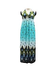 Plus Size Sexy V-neck Polyester/Silk Sleeveless Summer Maxi Dress 