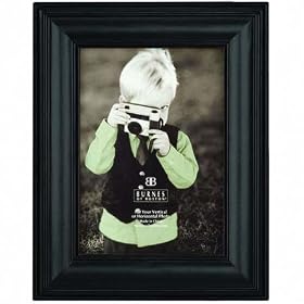 Burnes of Boston Cambridge, Wood Picture Frame for a 4" x 6" Photograph, Color: Black