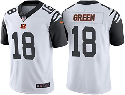 Cincinnati Hot Men's Bengals 18# Green White Color Rush Legend Limited Jersey Large