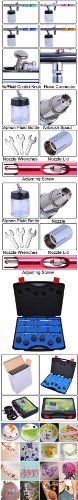 0.35 Mm 6 Airbrushes Dual Action Airbrush Kit Set
