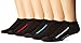 Hanes boys 6-pack No Show Socks, Black, Shoe Size 2-9 US