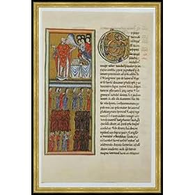 Tableau avec cadre: 12. Jahrhundert, "Hildegard v.Bingen/Scivias/Illustr./ C12", 46 x 71 - Bois Corum S: Dor�