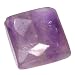Purple Amethyst Faceted Rectangle Gemstone Beads 8-15mm (10)