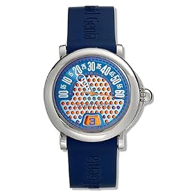 Gerald Genta Arena Sport Retro Mens' Watch Automatic Stainless Steel Blue Dial on Blue Rubber Strap...
