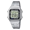 CASIO Collection A178WEA-1AES - Reloj unisex de cuarzo, correa de acero inoxidable color plata