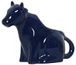 Stoneware Pottery Blue Sitting Cow Creamer 6"L 5"H, 6oz Set of 2