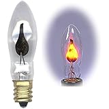 Flicker Flame Light Bulb Dances with a Flickering Orange Glow (Pkg/10) by National Artcraft