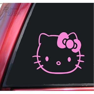 Hello Kitty #2 Vinyl Decal Sticker - Pink