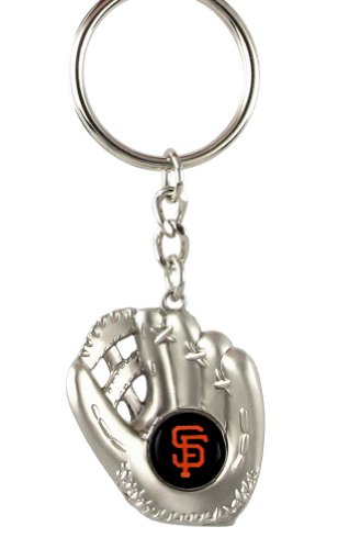 San Francisco Giants - MLB Silver Baseball Glove Keychain