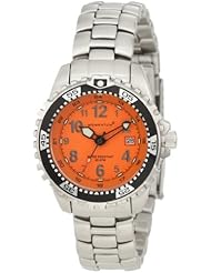 Momentum Womens 1M-DV01O0 M1 Orange Dial Stainless-Steel Bracelet Watch
