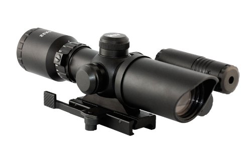 Aim Sports 1.5-5X32 Dual III. Scope with Green Laser (Short)