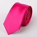 Pink plain Skinny Tie Matching Present Box Set Deep Pink christmas gift PS1025