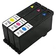 3 Pack Compatible Cartridges for Lexmark 100XL Cyan Magenta Yellow