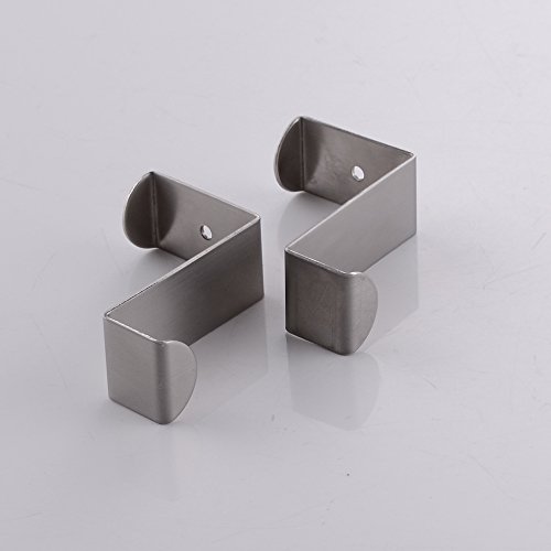 KES Stainless Steel Reversible Over the Door Hook Removable Cubicle