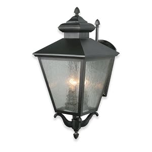 Royce Lighting RL2130 4NI Weston Outdoor Wall Lantern Natural Iron with Seeded Globe by 