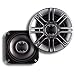 Polk Audio DB401 4-Inch Coaxial Speakers (Pair, Silver)