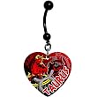 Heart Zodiac Taurus Belly Ring