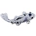 Silver Spots Fish Brooch