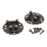 10個セット アンティーク 掛け金　ラッチロック ヴィンテージ スタイル ブロンズ　3X3cm（60ネジ付き）