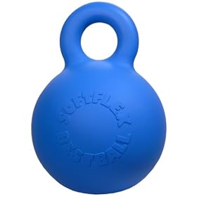 LARGE - BLUE - Doggie Dooley Gripper Ball Dog Toy - ONE TOUGH DOG TOY!