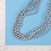Bead Garland Chirstmas Accent - 8mm x 9' - Silver