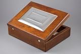 41LPv3DGNDL. SL160  Elegancia Sterling Silver Jewelry Box Oak 8 3/4 X 6 3/4 X 2 1/2 Weddings, Anniversary & Personalized Gift for Brides