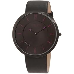 New Markdown: Johan Eric Women's Black Leather Watch $54.99