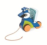 Manhattan Toy Pull-A-Long Friend, Peacock
