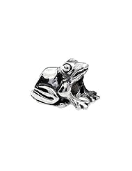 SilveRado(tm) MS215 Sterling Silver Frog Bead / Charm