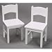 Gift Mark Children's 2 Chair Set, White