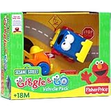 Sesame Street Giggle & Go Ernie Tow Truck & Cookie Monster Van Vehicle Pack