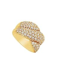 Diamond Ring 14K Yellow Gold - 2.00 CT Diamonds