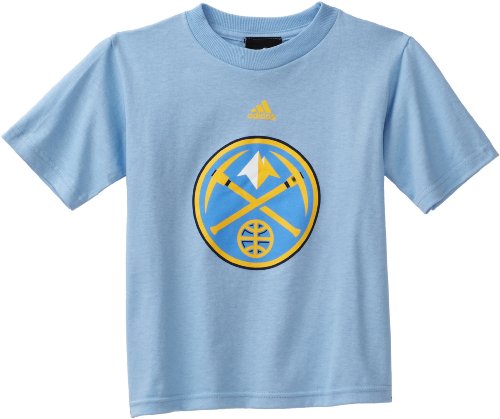 NBA Boys Denver Nuggets Short Sleeve Tee "Primary Logo" - R6A3Ym-N (Light Blue, 4)