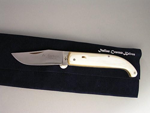 Italian Custom Knives Scarperia Knife Blonde Horn Handles 121