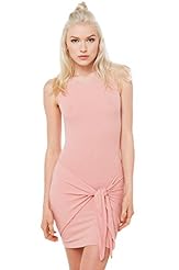 Sexy Rayon/Spandex Bodycon Dress/Mini Dress  With a Sash 