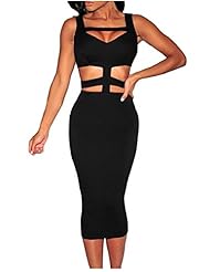 Sexy Summer Cutout Slit Bandage Dress/Club Dress/Party Dress/Midi Dress/Mini Dress 