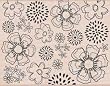 DesignBlocks Outline Flowers by Hero Arts