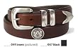 Brown Horween Oil Tanned Leather Belt - Collegiate Series