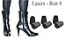 Flash on Heels Heel Replacements or Protectors - 3 Pairs - 1 Size