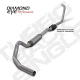 03-07 Ford F250 F350 4 Diamond Eye Turbo Back Single, Aluminized Steel Kit by Diamond Eye