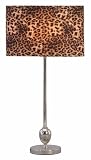 METAL TABLE LAMP 25 HEIGHT Leopard