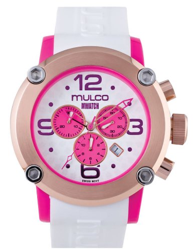 MULCO Chronograph White and pink dial watch MW2-9633-012 MULCO Chronograph White and pink dial watch MW2-9633-012
