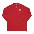 Antigua Ohio State University Classic Pique Long Sleeve Polo Shirt