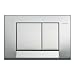 Geberit 115.777.21.1 Bolero Dual-Flush Actuator Plate, Polished Chrome